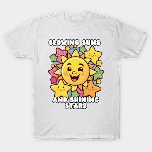 Star and Sun Happily Shining and Glow Together T-Shirt